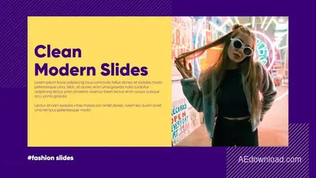 Clean Modern Slides Freebies template preview