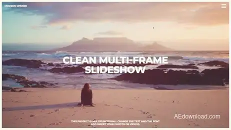 Clean Multi-frame Slideshow Freebies template preview
