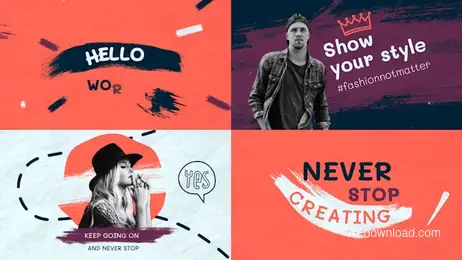 Colorful Organic Promo Freebies template preview