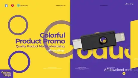 Colorful Product Promo Freebies template preview