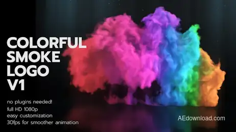 Colorful Smoke Logo V1 Freebies template preview