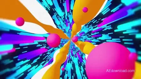 Colorful Zoom Logo Reveal Freebies template preview