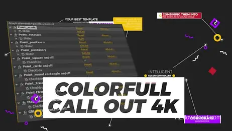 Colorfull Call Out Titles 4K Freebies template preview