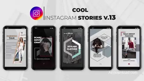 Cool Instagram Stories V.13 Freebies template preview
