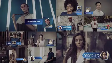 Corporate Lower Thirds Freebies template preview