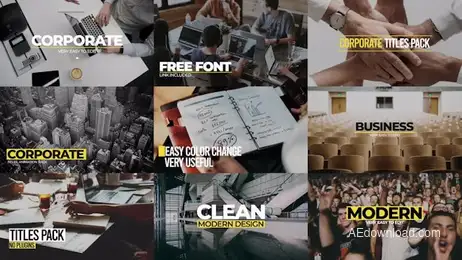 Corporate Titles Pack V5 Freebies template preview