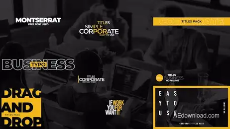Corporate Titles Pack V8 Freebies template preview