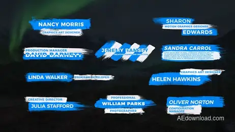 Creative Brush Lower Thirds II Freebies template preview