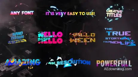 Creative Colorful Titles Freebies template preview