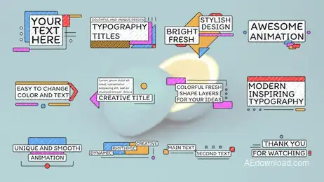 Creative Grunge Titles Freebies template preview