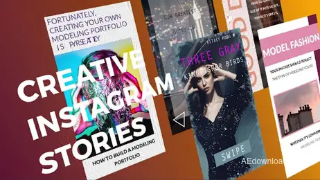 Creative Instagram Stories Freebies template preview