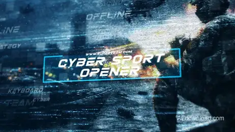 Cybersport Opener Freebies template preview