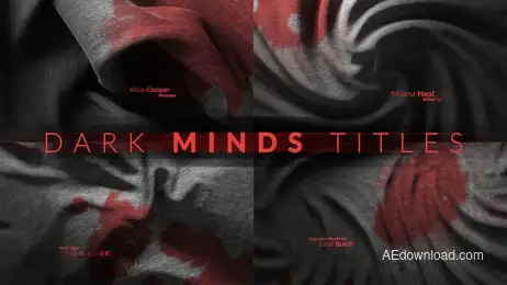 Dark Minds Titles Freebies template preview