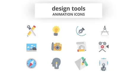 Design Tools - Animation Icons Freebies template preview