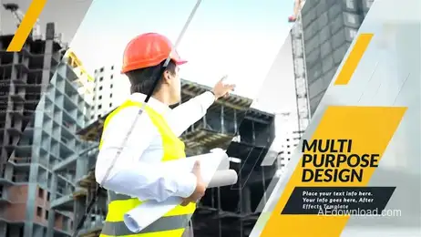 Diagonal Strip Corporate Promo Freebies template preview