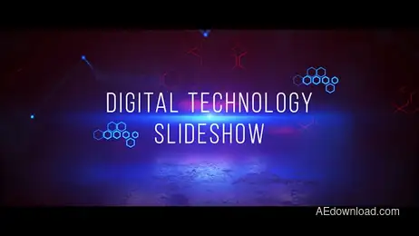 Digital Technology Slideshow Freebies template preview