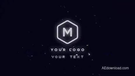 Digital Text Logo Glitch Freebies template preview