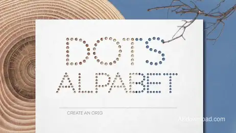 Dots Alphabet Freebies template preview