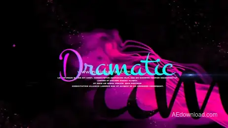 Dramatic Film Intro Freebies template preview
