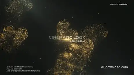 Dream Particles Titles Freebies template preview