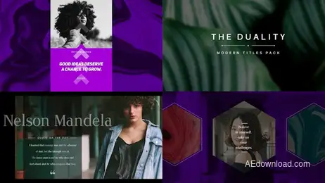 Duality - Typo Slides With Transitions Freebies template preview