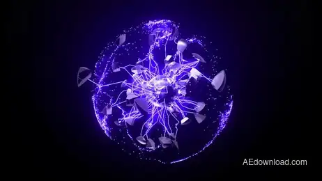 Electric Logo Reveal Freebies template preview