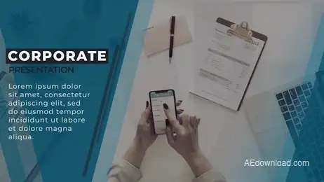 Elegant Corporate Slideshow Freebies template preview