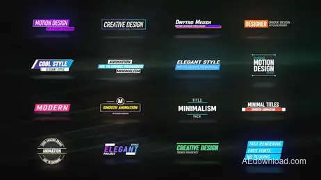 Elegant Title Animation Freebies template preview