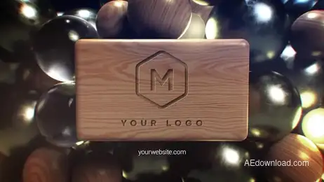 Falling Spheres Logo Freebies template preview