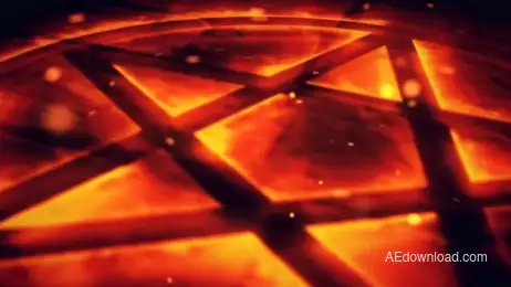 Fire Pentagram Logo Reveal Freebies template preview