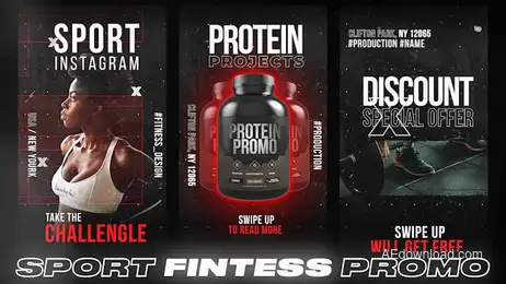 Fitness Sport Stories Freebies template preview