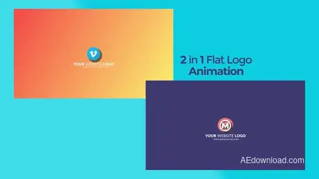 Flat Logo 2 In 1 Freebies template preview