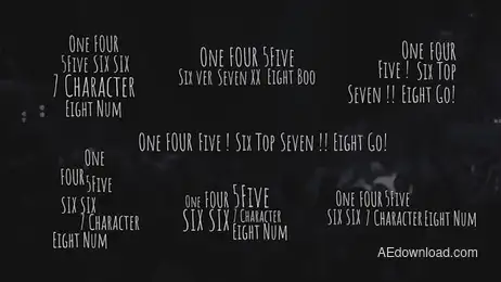 Folding Titles (Separated Version) Freebies template preview