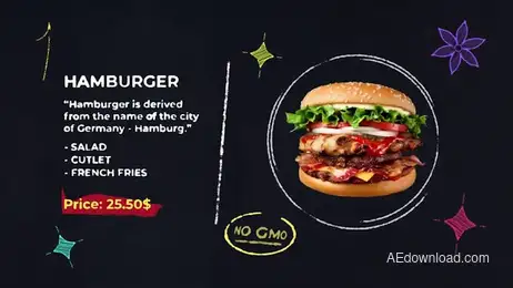 Food Menu Presentation Freebies template preview