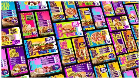 Food Menu Restaurant Promotion Freebies template preview