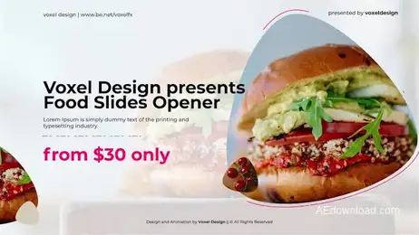 Food Product Opener Freebies template preview