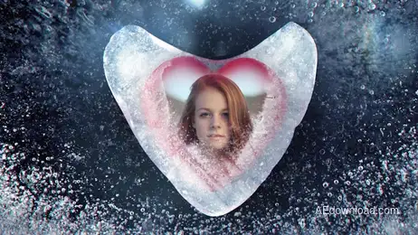 Frozen Heart Freebies template preview