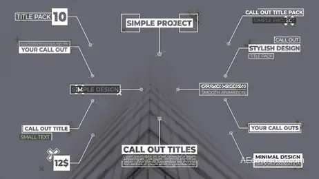 Glitch Call Outs Freebies template preview