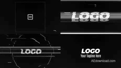 Glitch Intro Noise TV Freebies template preview