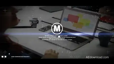 Glitch Logo Intro Freebies template preview