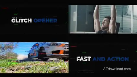 Glitch Opener/Promo Freebies template preview