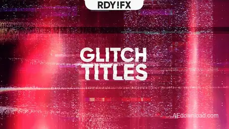 Glitch Titles Pack Freebies template preview