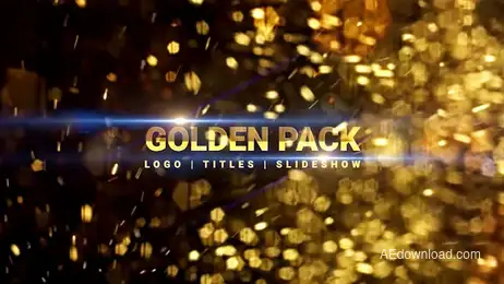 Golden Titles, Logo & Slideshow Freebies template preview