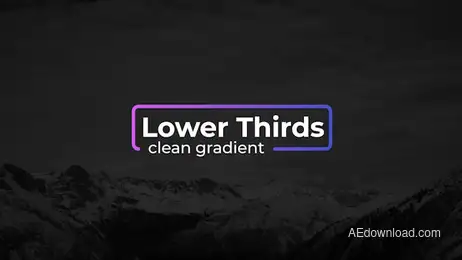 Gradient Lower Thirds Freebies template preview