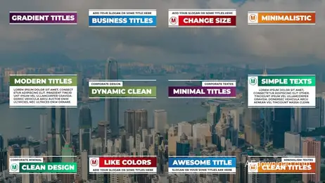 Gradient Titles Freebies template preview