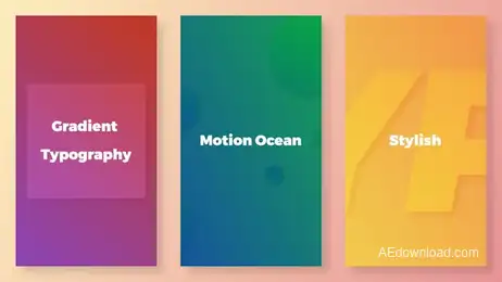 Gradient Typography-Instagram Version Freebies template preview