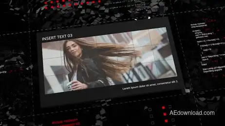 Grid Slideshow - Cubes Ocean Freebies template preview