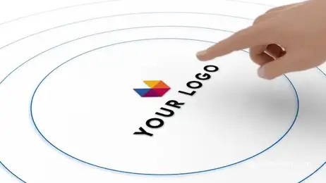 Hand Touch Logo Reveal Freebies template preview