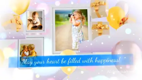 Happy Birthday Photo Frames Freebies template preview