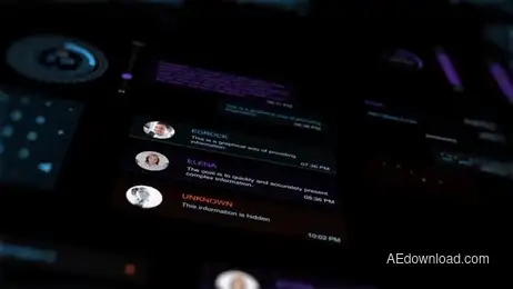 Infographic HUD Freebies template preview